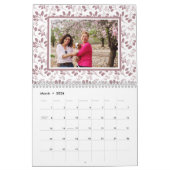 2023年パーソナライズされた家族のフォトリーフパターン カレンダー (3月 2026)