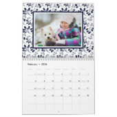 2023年パーソナライズされた家族のフォトリーフパターン カレンダー (2月 2026)