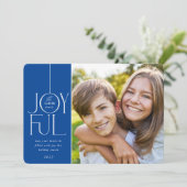 2023年ファミリーエレガント写真モダン型JOYFUL BLUE シーズンカード (スタンド正面)
