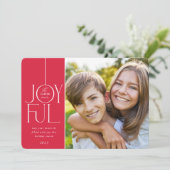 2023年ファミリーエレガント写真モダン型JOYFUL RED シーズンカード (スタンド正面)