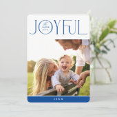2023年ファミリーモダン写真エレガントJOYFUL BLUE シーズンカード (スタンド正面)