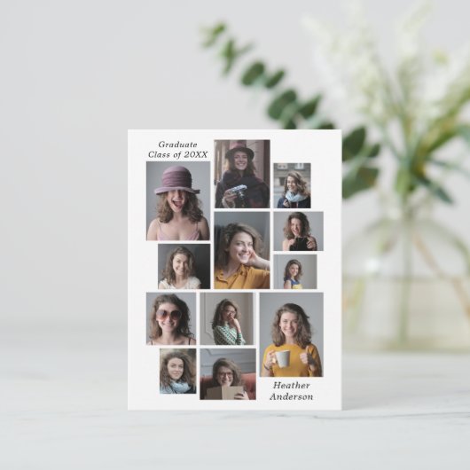 2023年フォトコラージュ研究科名区分12 案内ポストカード (スタンド正面)