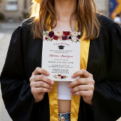 2023年ブルゴーニュ赤フローラ卒業パーティーのクラス 招待状