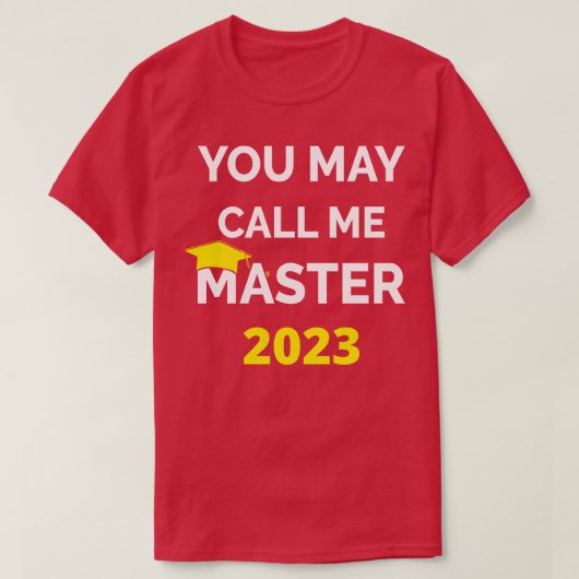 2023年マスターIと呼んでくれ Tシャツ (デザイン正面)