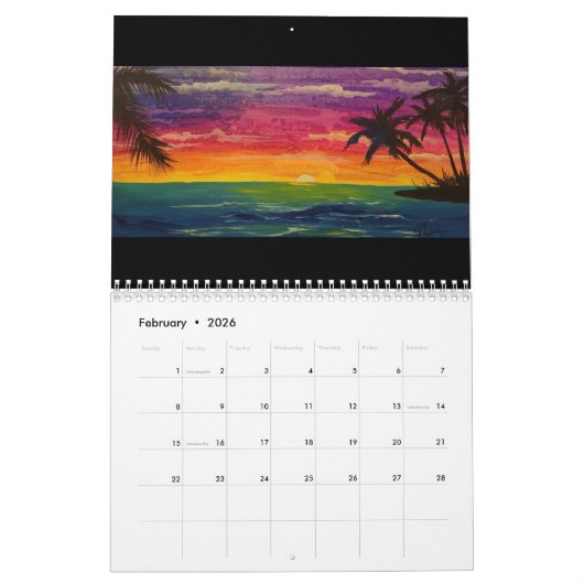 2023年マヌエラ・デイビスのアートワーク カレンダー (2月 2026)