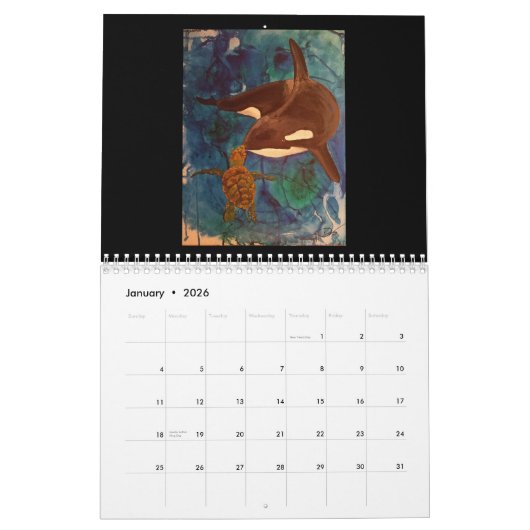 2023年マヌエラ・デイビスのアートワーク カレンダー (1月 2026)