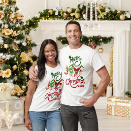 2023年メリーのTシャユニセックスツのJoyful Christmas Tシャツ