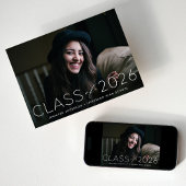 2023年モダンクラスのオーバーレイ写真卒業 案内状