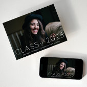 2023年モダンクラスのオーバーレイ写真卒業 案内状
