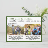 2023年モダンレビュー緑の家族の写真 シーズンカード (スタンド正面)