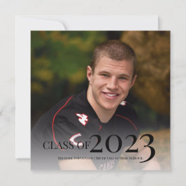 2023年モダン写真卒業パーティーのクラス 招待状