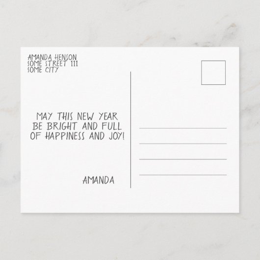 2023年モダン初めのお気に入り写真 ポストカード (裏面)