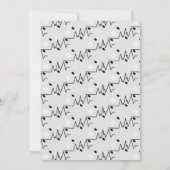 2023年モダン医療ナース写真卒業 招待状 (裏面)