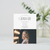 2023年モダン卒業オープンハウスお祝い ポストカード (スタンド正面)