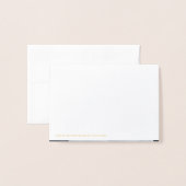 2023年モダン卒業カスタム写真撮影金ゴールド 箔カード (裏面封筒付き)