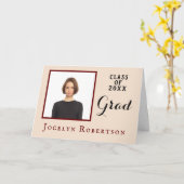 2023年モダン卒業クラス カード (黄色い花)