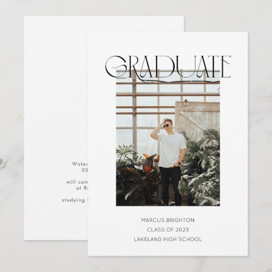 2023年モダン卒業ミニマル発表 (正面/裏面)