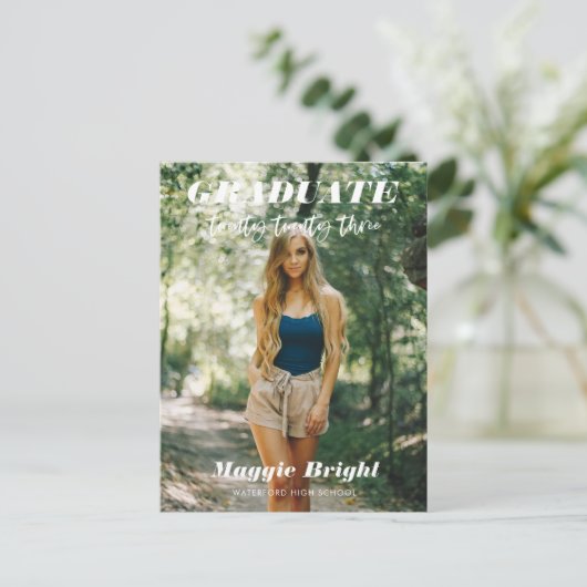 2023年モダン卒業発表 ポストカード (スタンド正面)