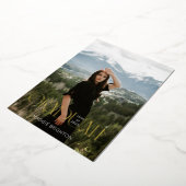 2023年モダン卒業発表 箔招待状 (回転した状態)