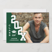 2023年モダン卒業PHOTO卒業会のクラス 招待状 (正面)