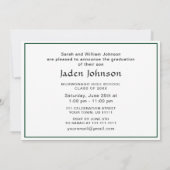 2023年モダン卒業PHOTO卒業会のクラス 招待状 (裏面)