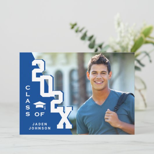 2023年モダン卒業PHOTO卒業会のクラス 招待状 (スタンド正面)