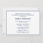 2023年モダン卒業PHOTO卒業会のクラス 招待状 (裏面)