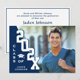 2023年モダン卒業PHOTO卒業会のクラス 招待状