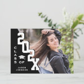 2023年モダン卒業PHOTO卒業会のクラス 招待状 (スタンド正面)