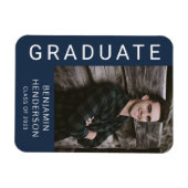 2023年モダン海軍少年写真卒業クラス マグネット (横)