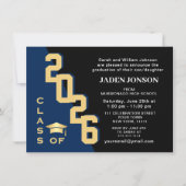 2023年モダン金海軍の卒業パーティーのクラス 招待状 (正面)