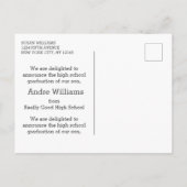 2023年モダン高校卒業写真クラス 案内ポストカード (裏面)