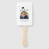 2023年モダン3月の卒業タイポグラフィ写真 ハンドファン (正面)