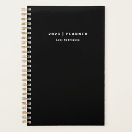 2023年モノクロ月次/週プランナー プランナー手帳