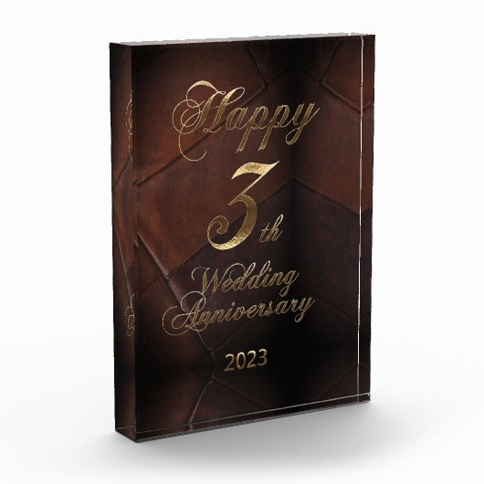 2023年レザー結婚のハッピー三周年 フォトブロック (左)