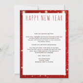 2023年レビュー2024カレンダー12写真赤 シーズンカード (裏面)