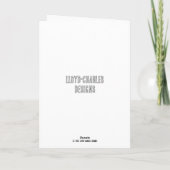 2023年ロチェスターのクリスマスツリー シーズンカード (裏面)