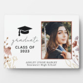 2023年ワイルドフラワー写真卒業プラーク フォトプラーク (正面)