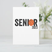 2023年上級生バスケットボール卒業ギフトのクラス サンキューカード (スタンド正面)