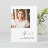 2023年両面写真卒業 案内状 (スタンド正面)