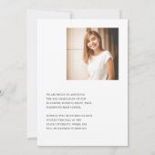 2023年両面写真卒業 案内状 (裏面)