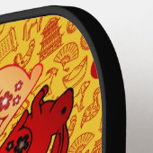 2023年中国のうさぎの旧正月金ゴールド ピックルボールラケット (左詳細)