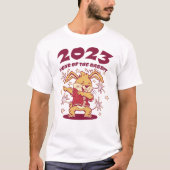 2023年中国の初め – うさぎの年 Tシャツ (正面)