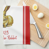 2023年中国の初〔占星術の〕十二宮図 キッチンタオル (四つ折り)