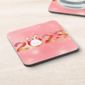 2023年中国の新年うさぎ コースター (左側)