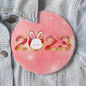 2023年中国の新年うさぎ 缶バッジ (インサイチュ)