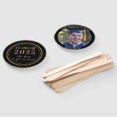 2023年写感動的真金ゴールド黒 ハンドファン (組立なし)