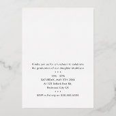 2023年写真写モダン真ミニマル金ゴールド 箔招待状 (裏面)