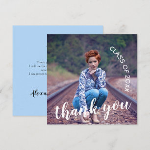 2023年写真卒業のクラス サンキューカード