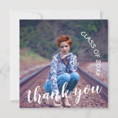 2023年写真卒業のクラス サンキューカード (正面)